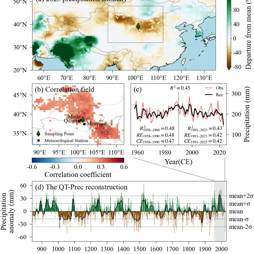 study area and precipitation anomalies